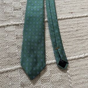 Oxford Clothes Green Floral Tie for Men